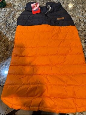 Space Lion Black Puffer Pet Jacket